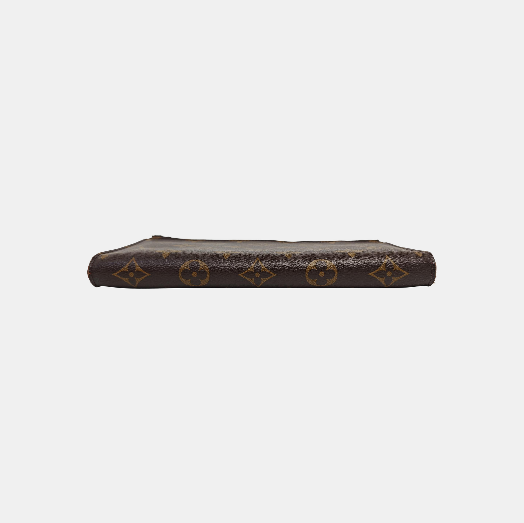 ADÈLE Monogram Coated Canvas Brown Wallet