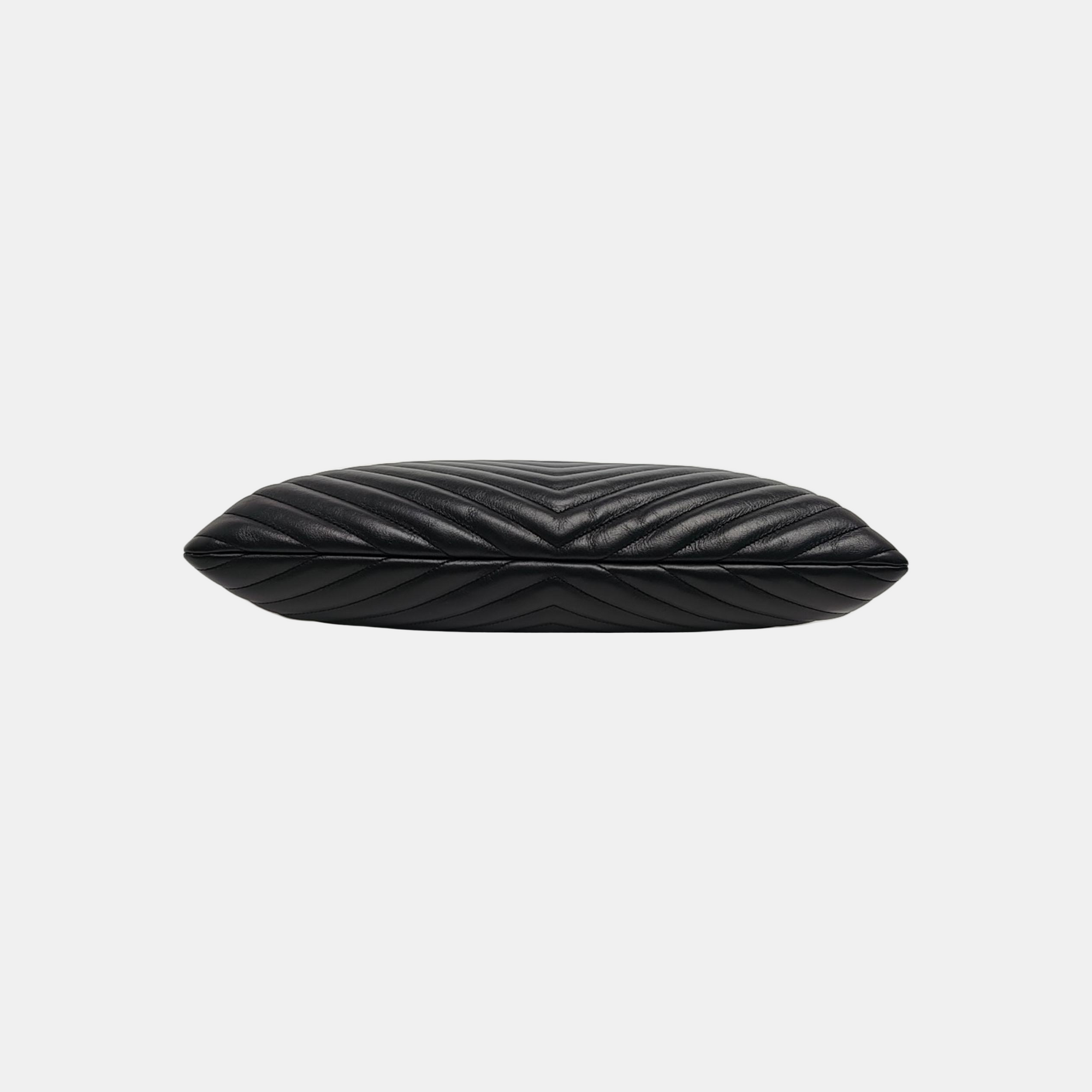 MONOGRAM Chevron Calfskin Black