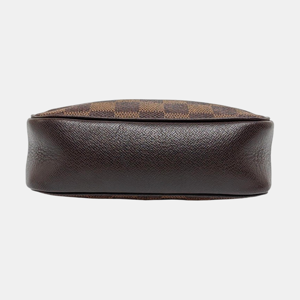 TROUSSE MAKE UP Damier Ebene Coated Canvas Brown
