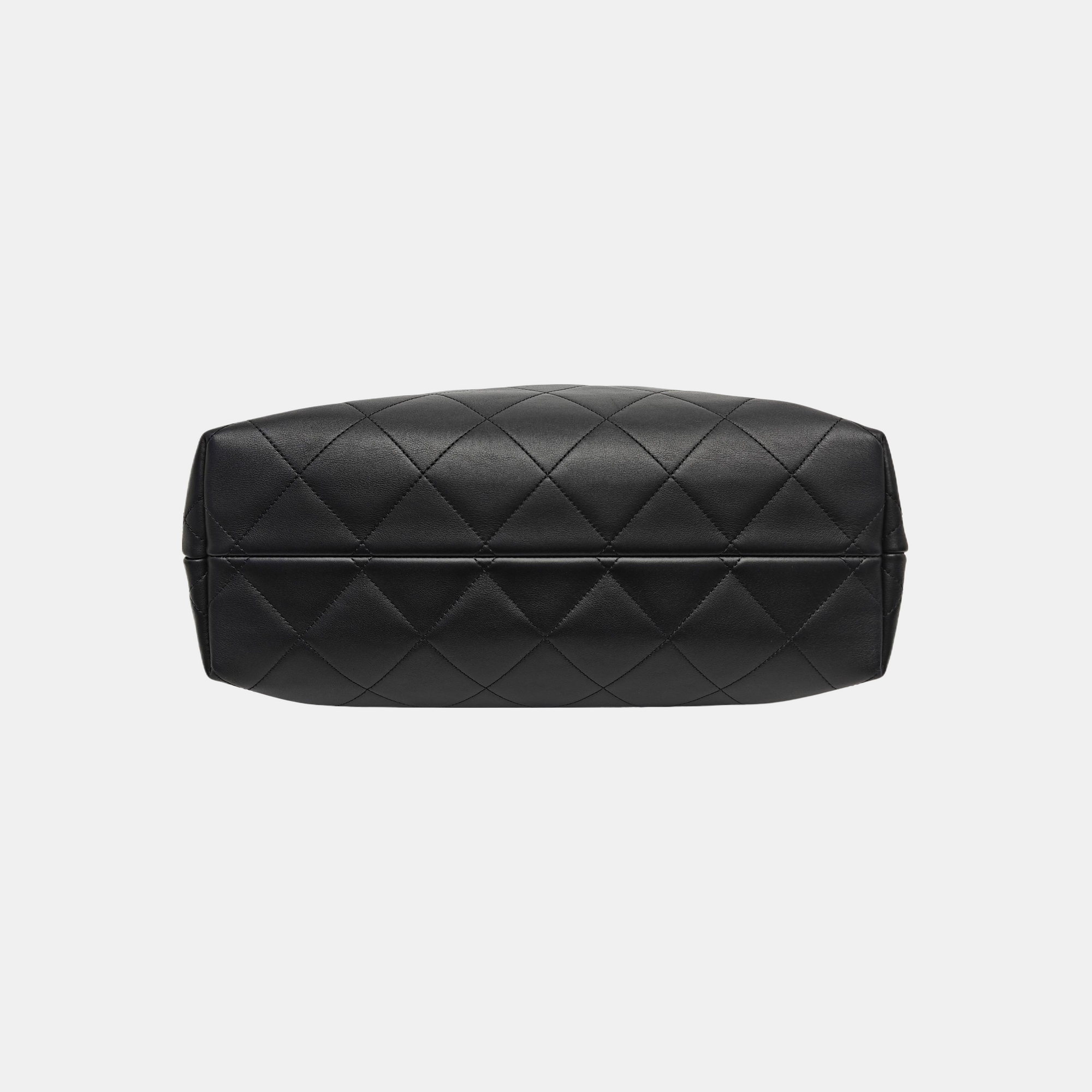 Quilted Calfskin Tote Bag Black