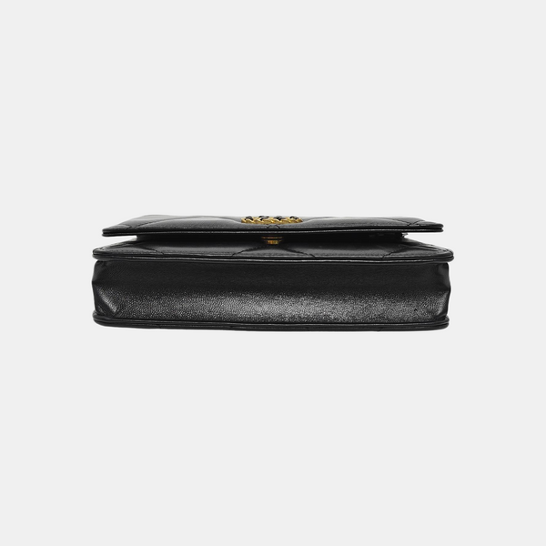 CHANEL 19 WOC Quilted Lambskin Black