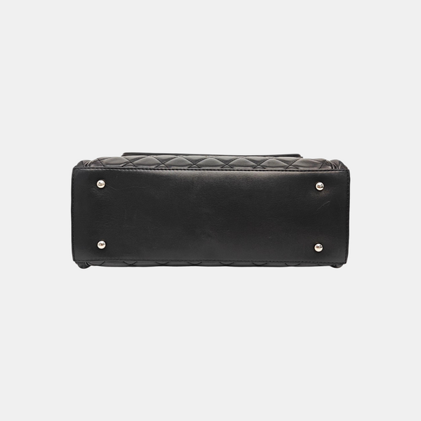 Quilted Lambskin Tote Bag Black