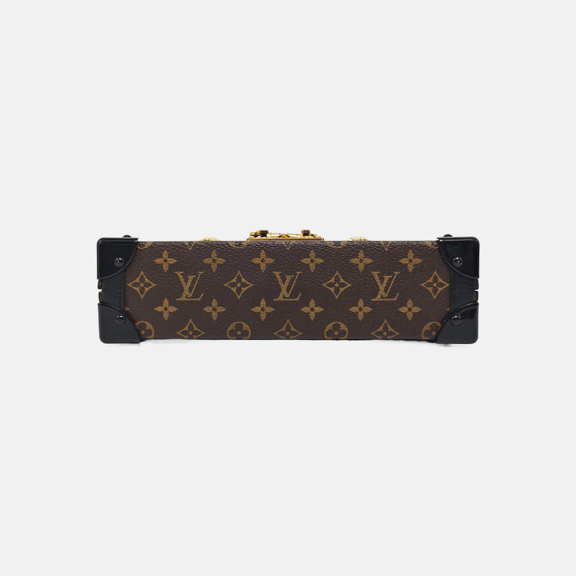 PETITE MALLE Monogram Coated Canvas Brown
