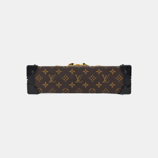 PETITE MALLE Monogram Coated Canvas Brown