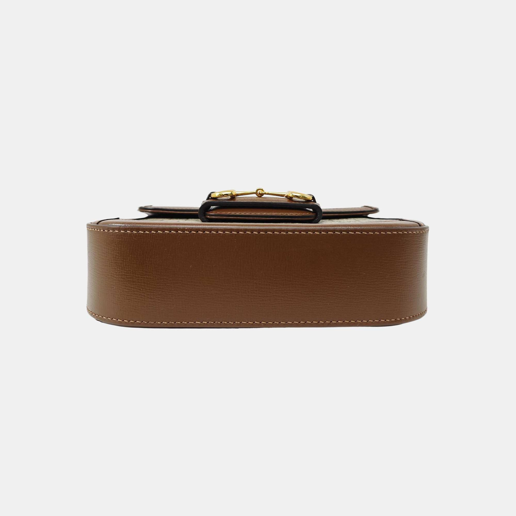 Horsebit 1955 Medium Monogram Coated Canvas Black