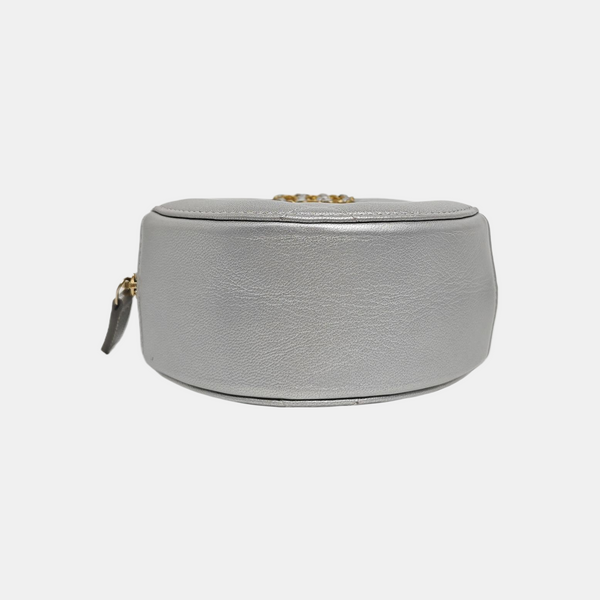 Authenticated pre-owned  CHANEL 19 Quilted Lambskin Silver - Shoulder Bag at Looply