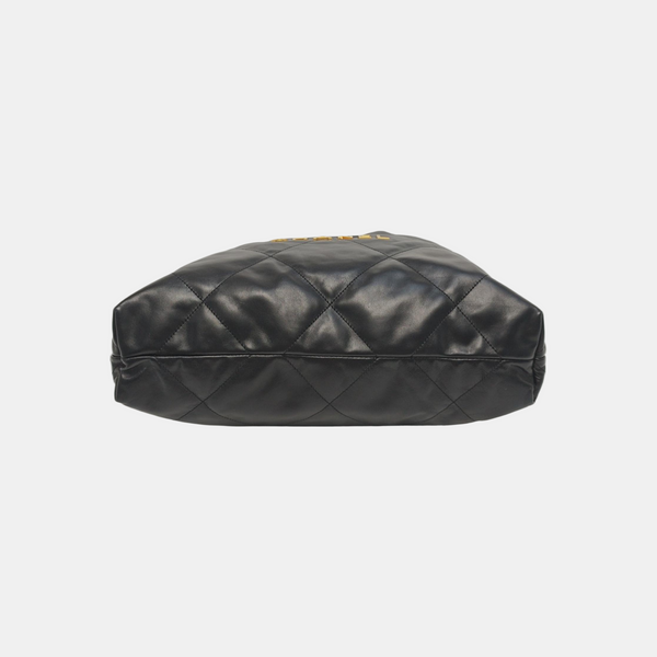 CHANEL 22 Medium Quilted Calfskin Black