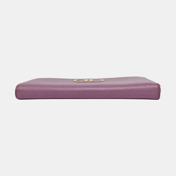 Authenticated pre-owned  Gancini Calfskin Purple Wallet - Wallet at Looply
