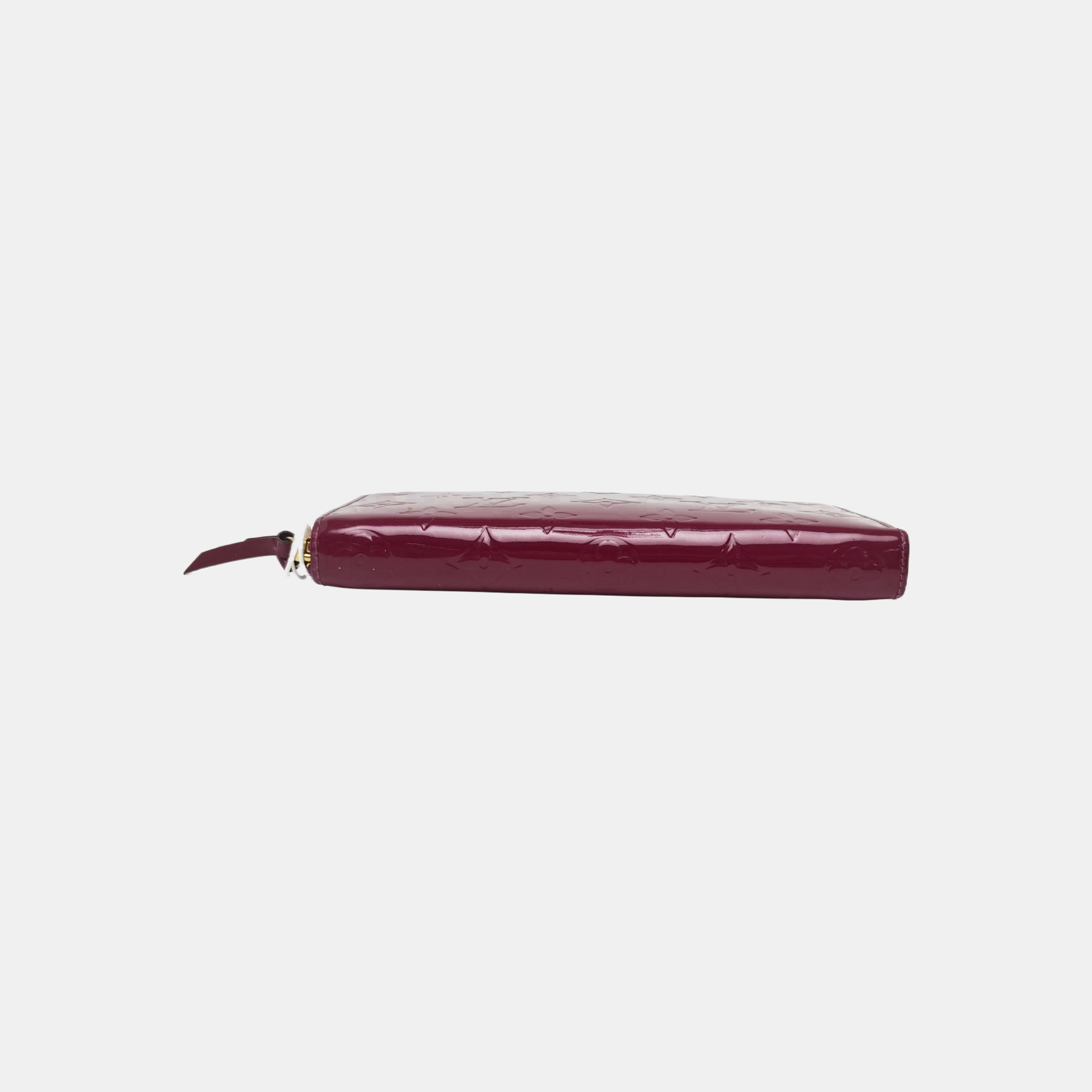 CLÉMENCE Monogram Patent Leather Purple Wallet