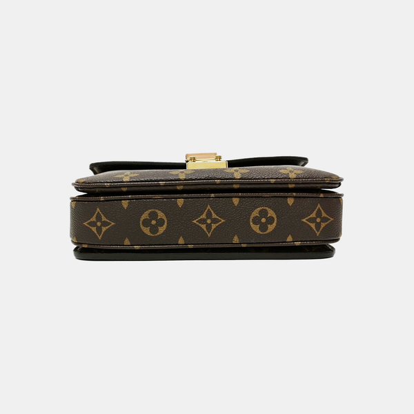 MÉTIS EAST WEST Monogram Coated Canvas Brown