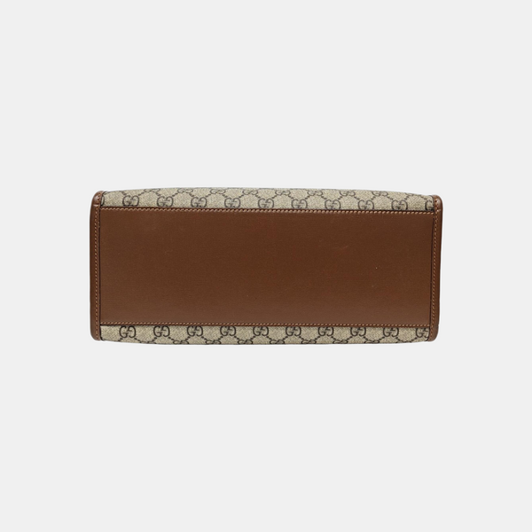 Retro Small Monogram Coated Canvas Brown