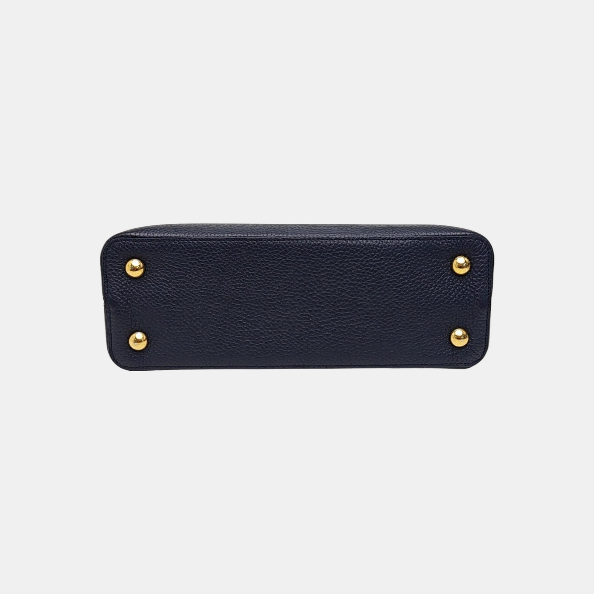 CAPUCINES MM Calfskin Blue
