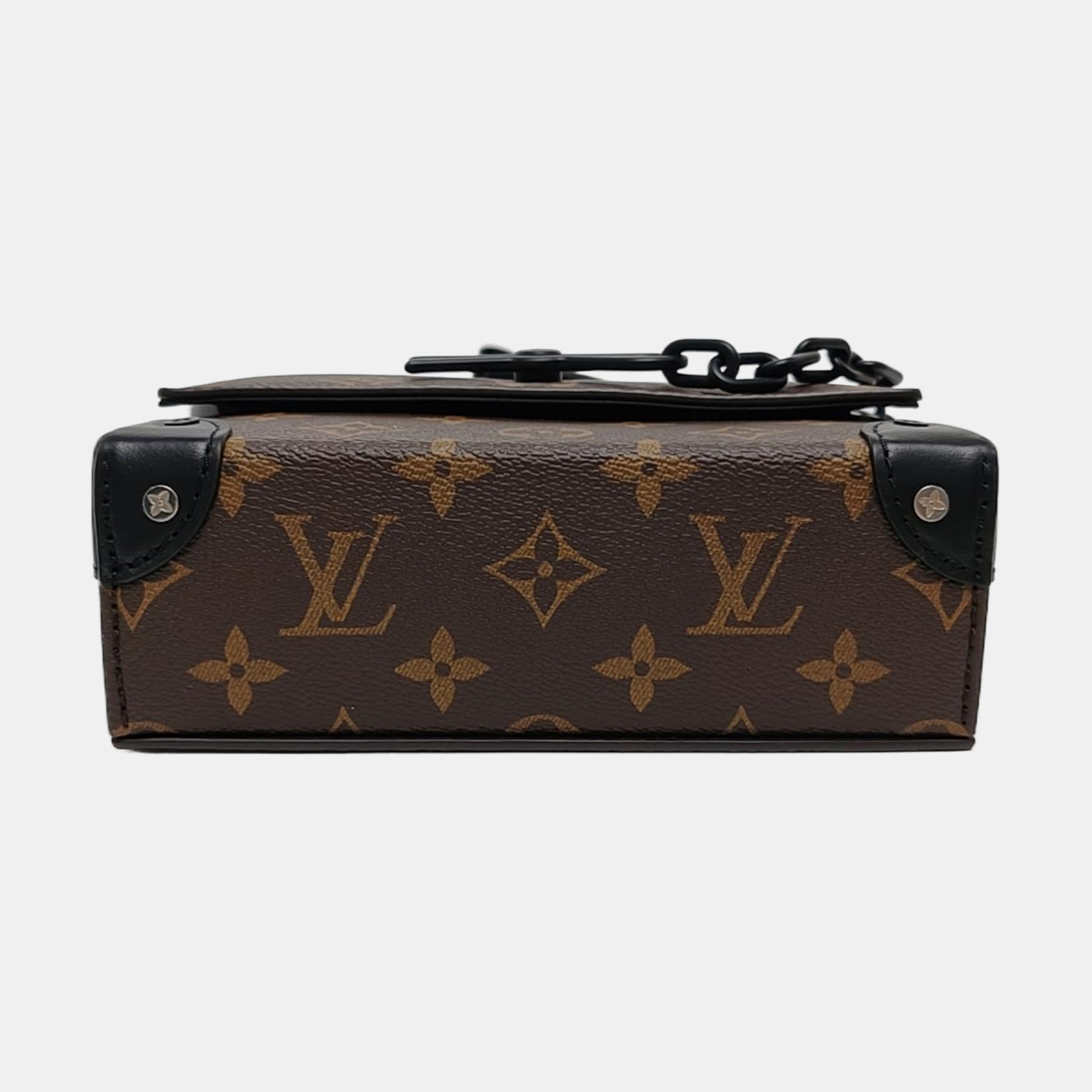 SOFT TRUNK Mini Monogram Coated Canvas Brown