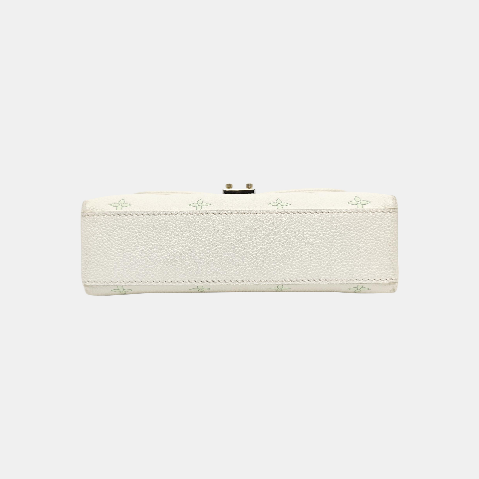 MADELEINE Mini Monogram Calfskin White