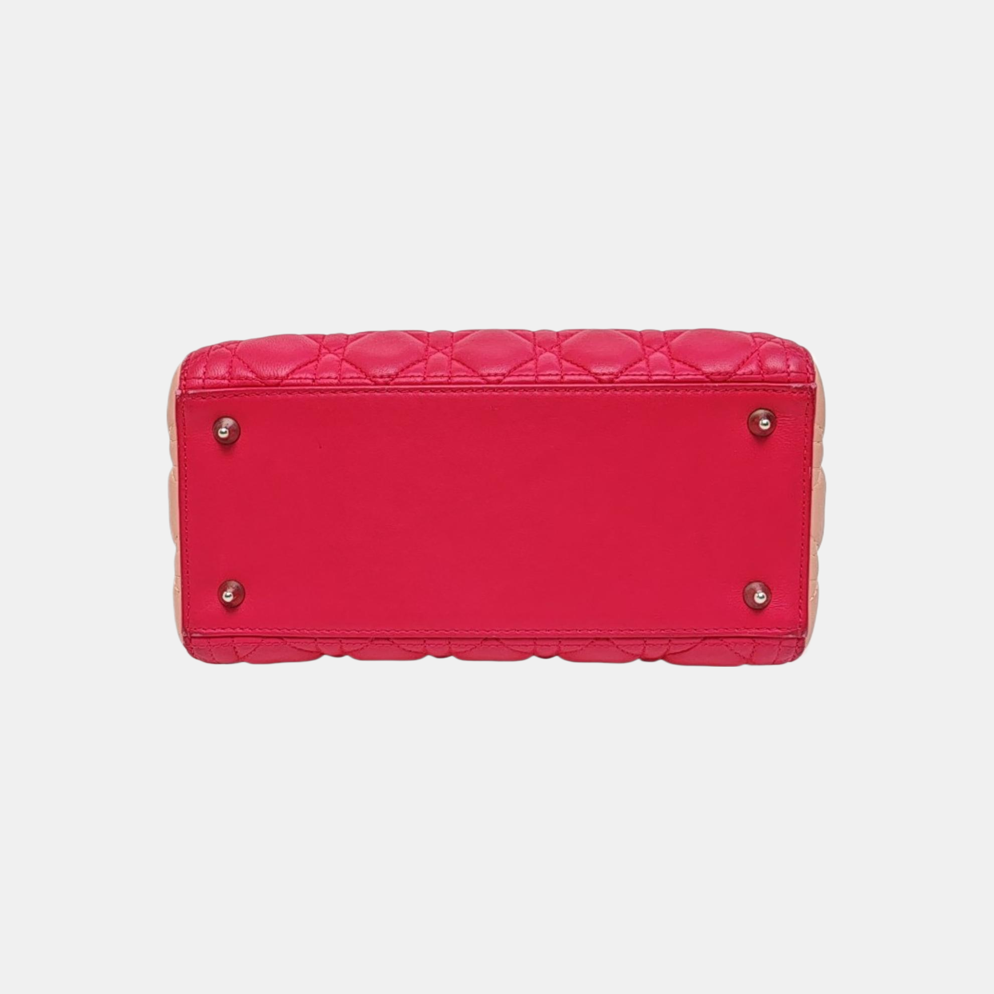 Lady Dior Medium Quilted Lambskin Red