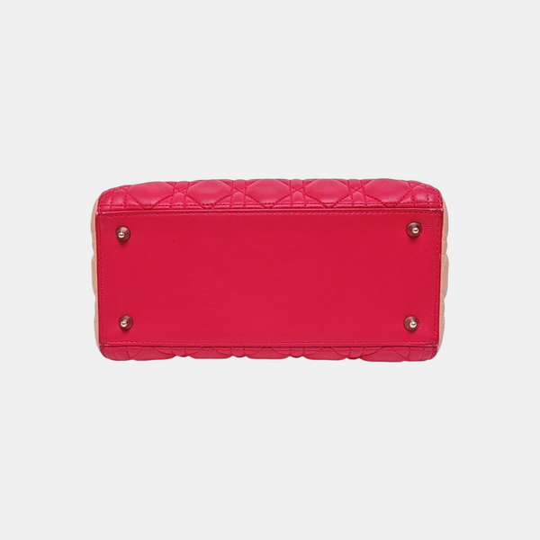 Lady Dior Medium Quilted Lambskin Red