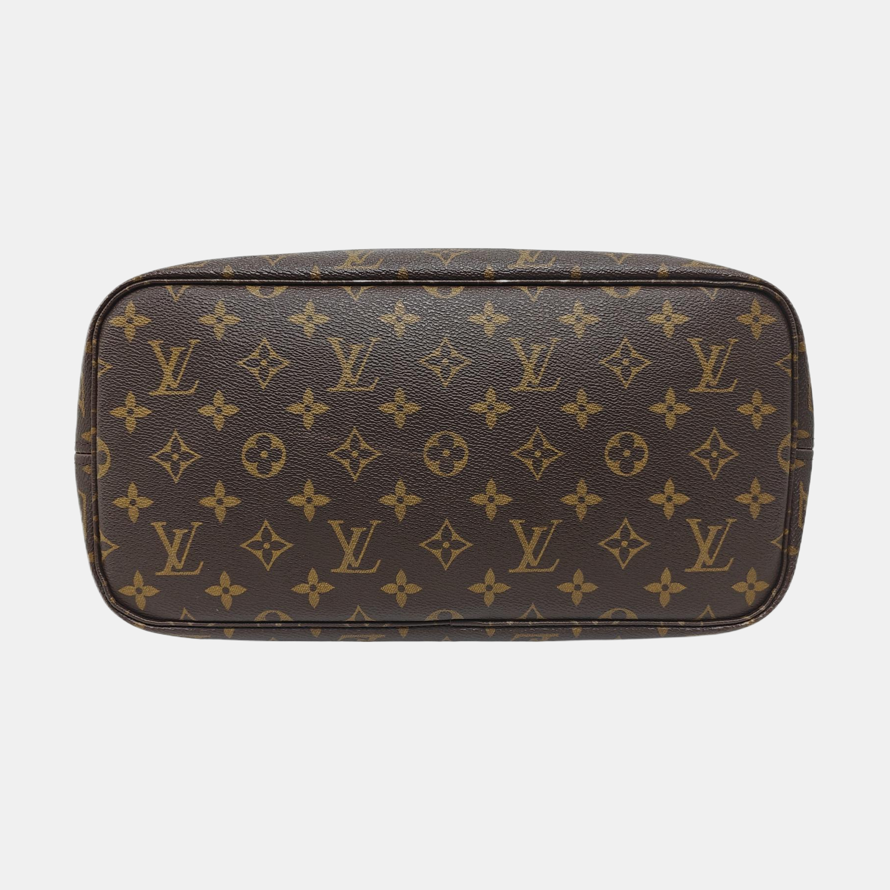 NEVERFULL MM Monogram Coated Canvas Brown