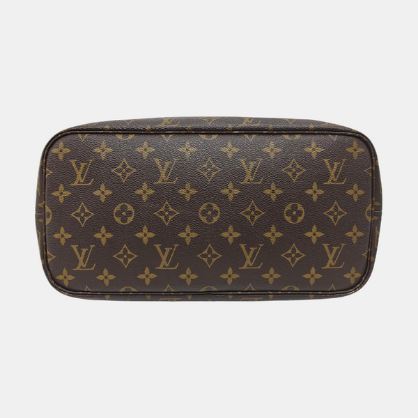 NEVERFULL MM Monogram Coated Canvas Brown