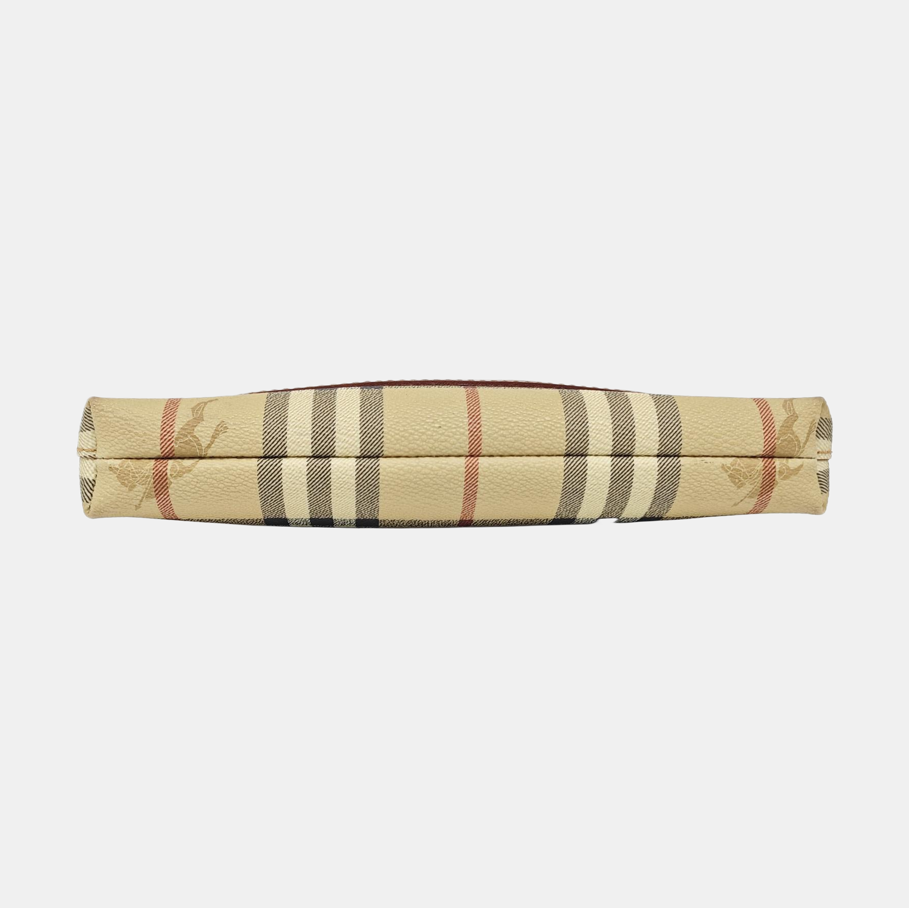 Coated Canvas Top Handle Bag Brown