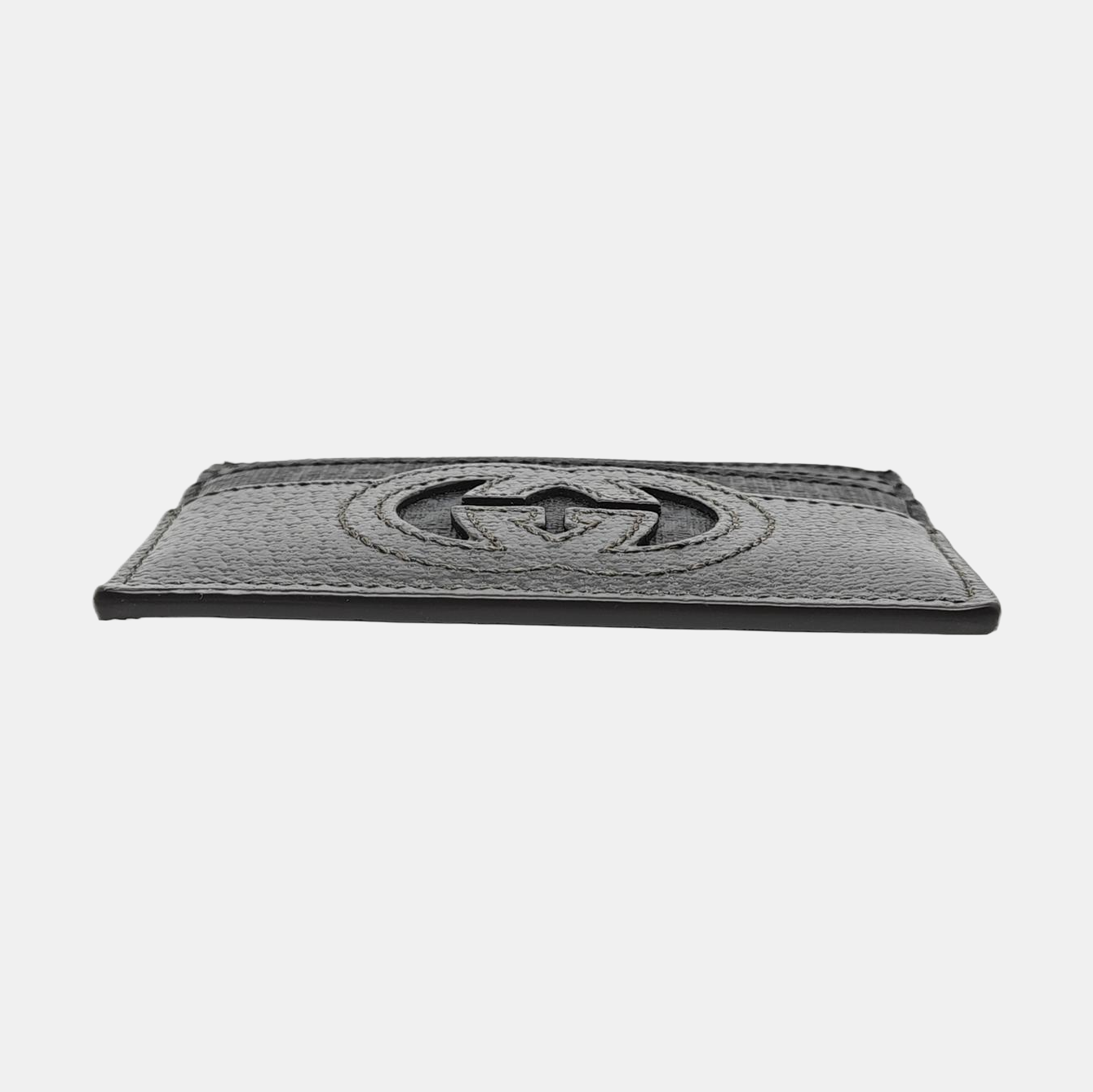 Monogram Coated Canvas Card Holder Black