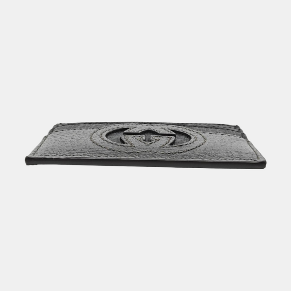 Monogram Coated Canvas Card Holder Black