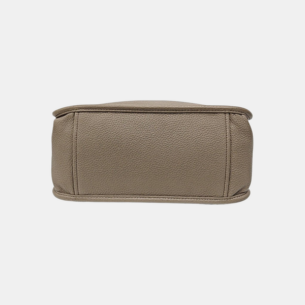 Calfskin Crossbody Bag Gray