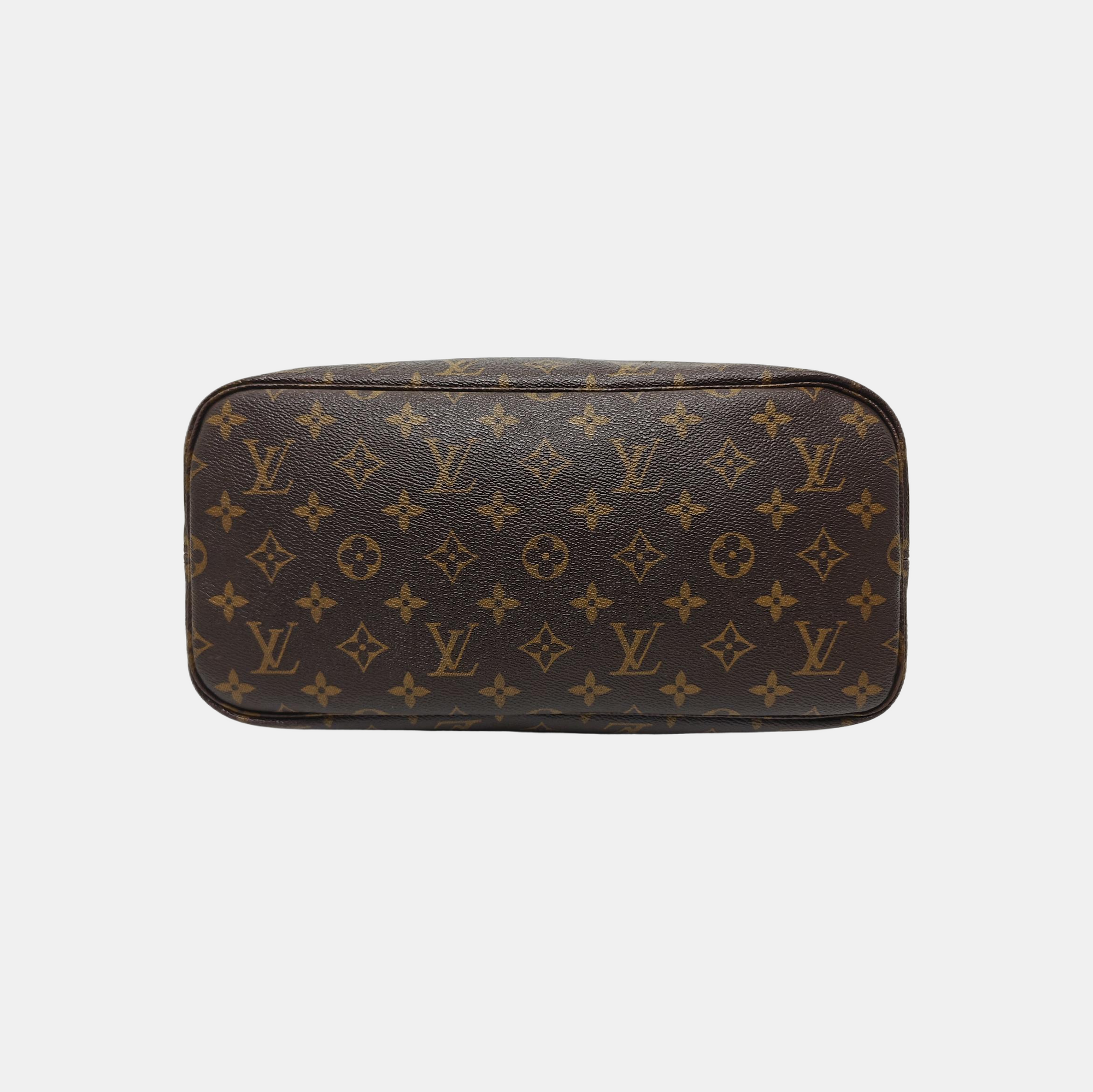 NEVERFULL MM Monogram Coated Canvas Brown