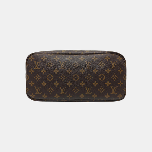 NEVERFULL MM Monogram Coated Canvas Brown