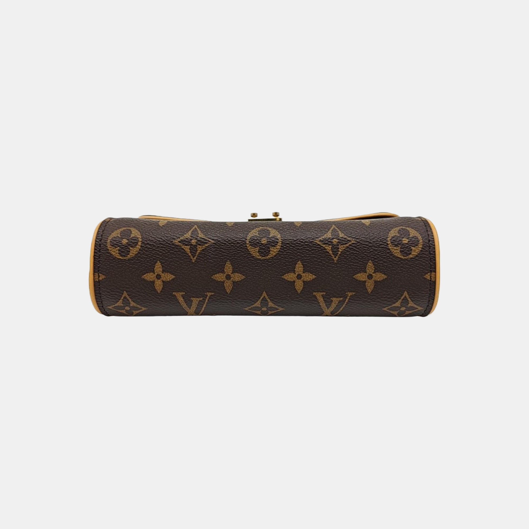 Pochette Camille Monogram Coated Canvas Brown