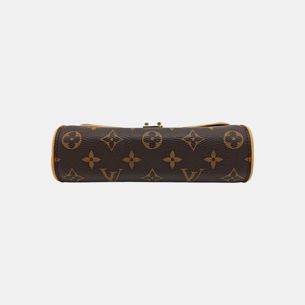 Pochette Camille Monogram Coated Canvas Brown