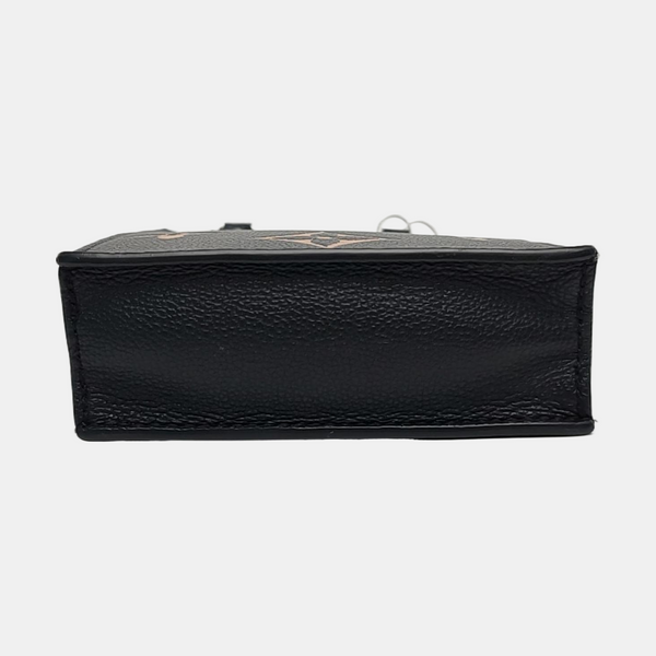 SAC PLAT Mini Monogram Calfskin Black