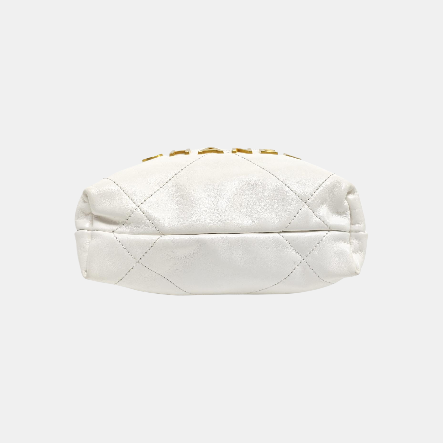 CHANEL 22 Mini Quilted Calfskin White