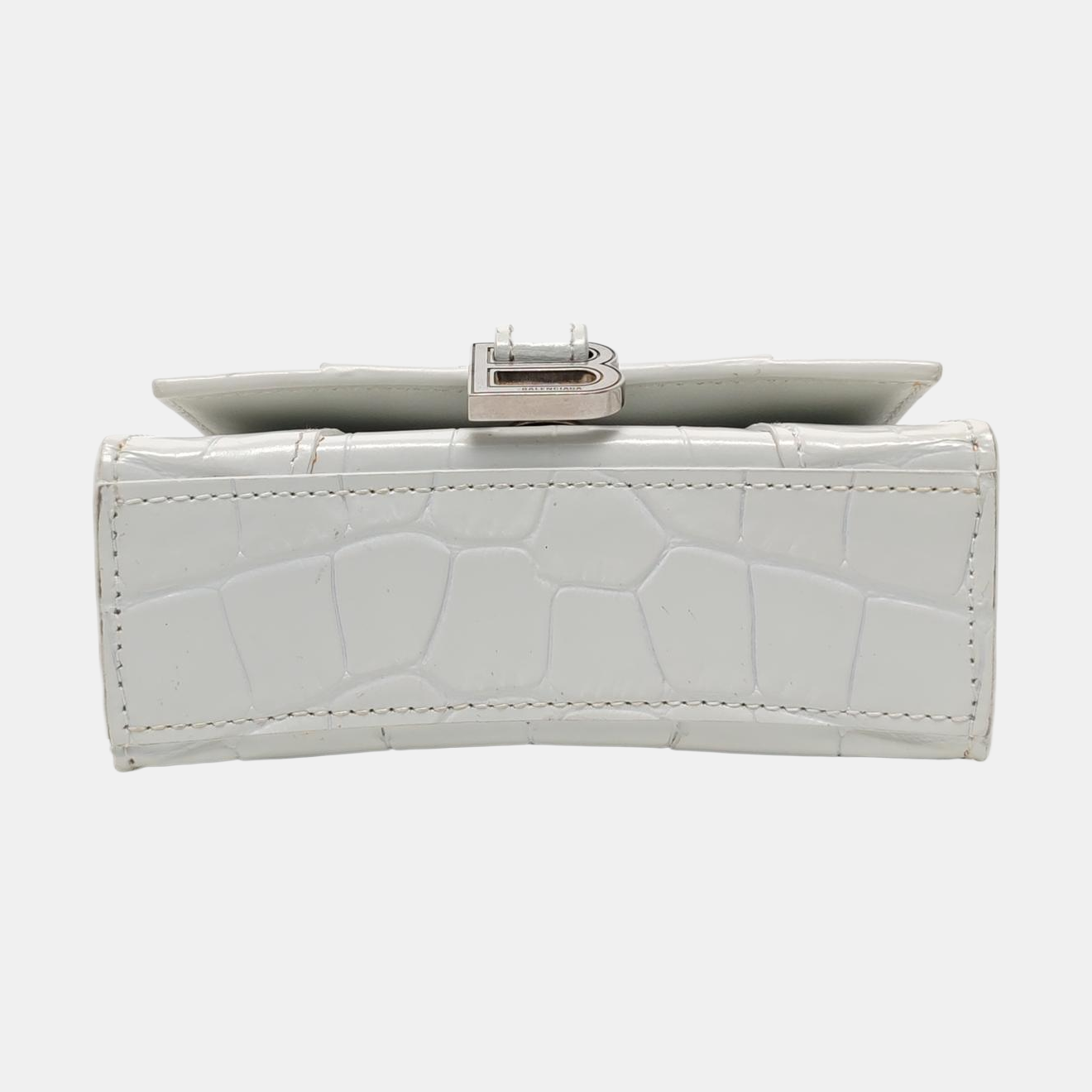 Hourglass Mini Calfskin White