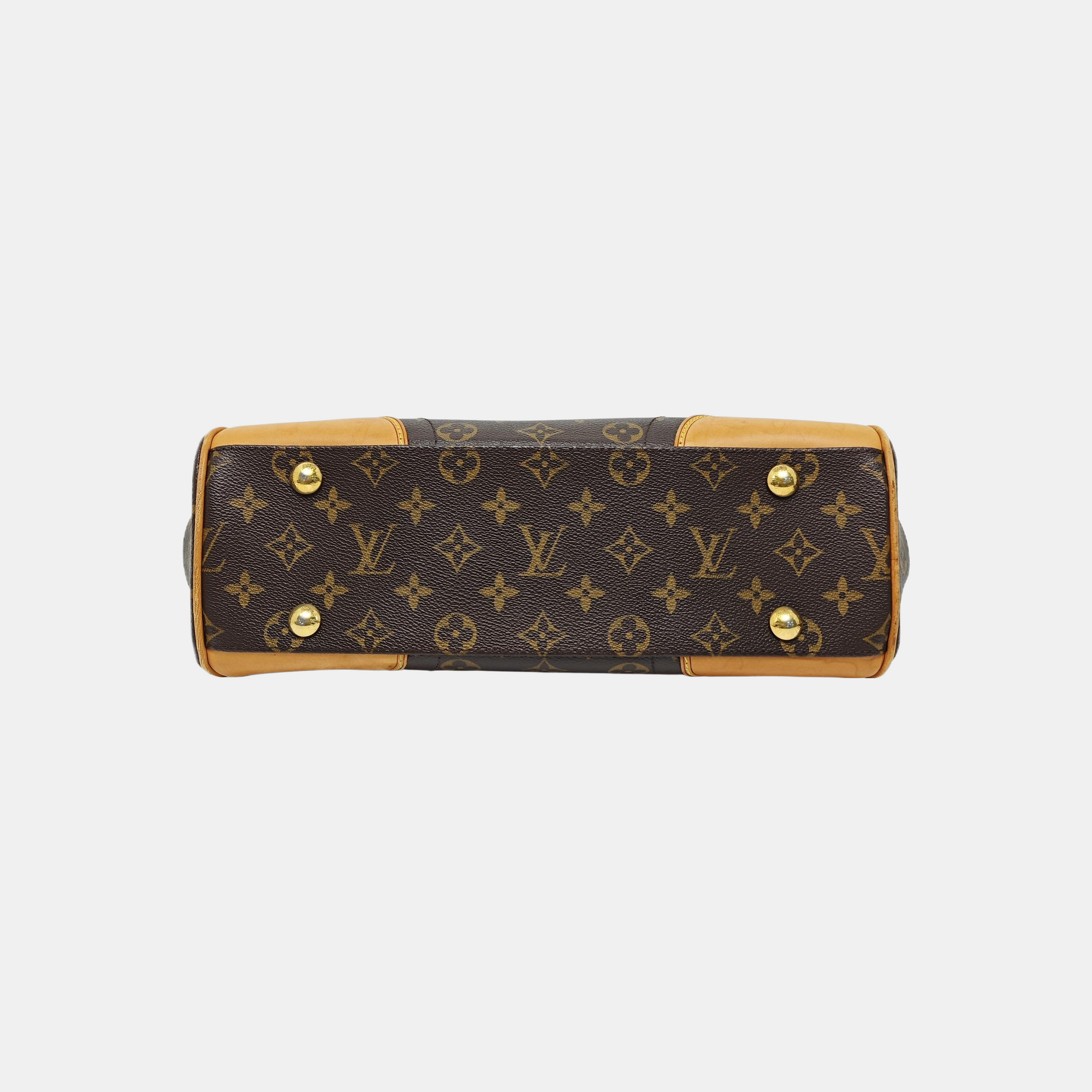 BEVERLY MM Monogram Coated Canvas Brown