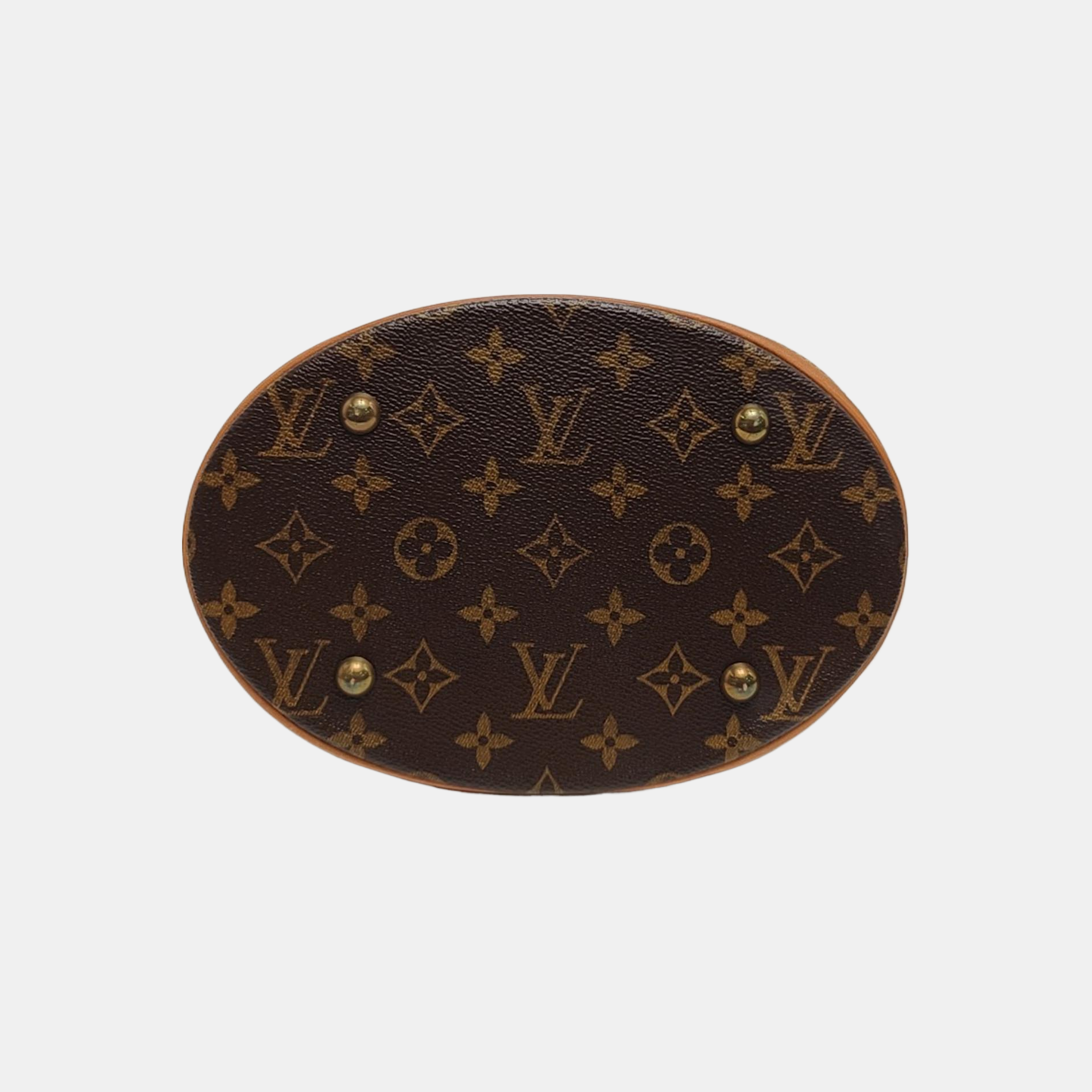 BUCKET PM Monogram Coated Canvas Brown