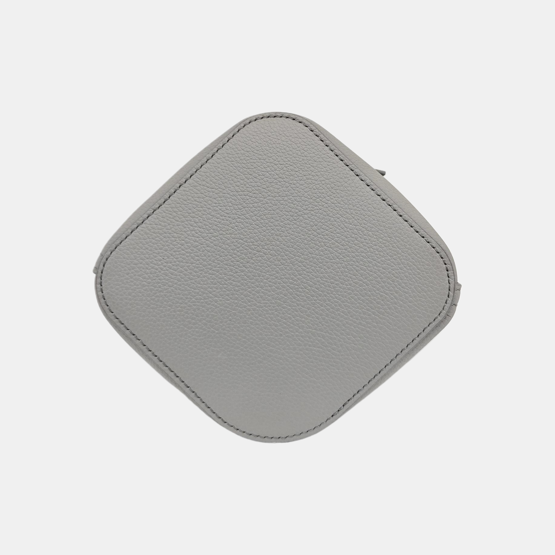 Pebble Bucket Mini Calfskin Gray