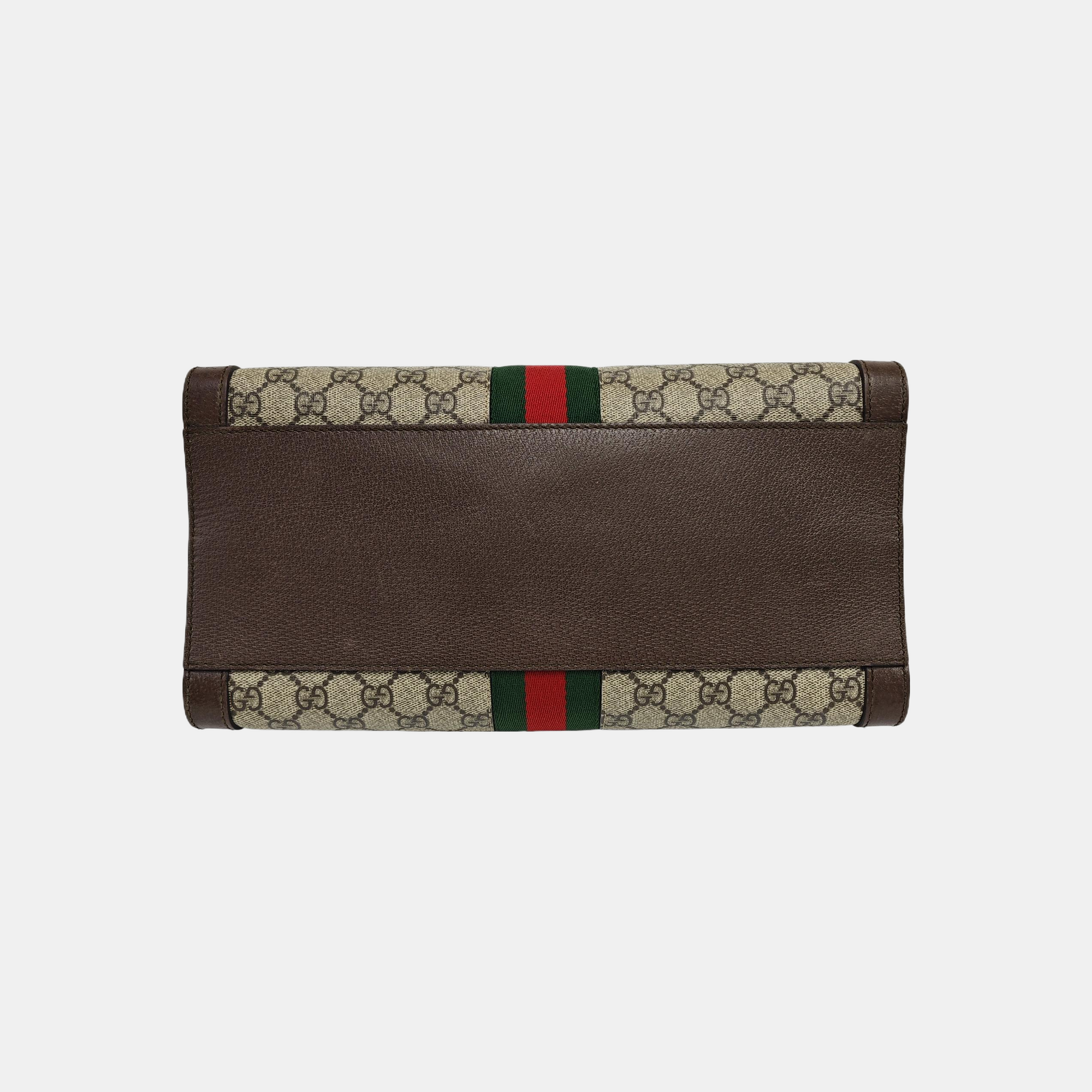 Ophidia Medium Monogram Coated Canvas Beige
