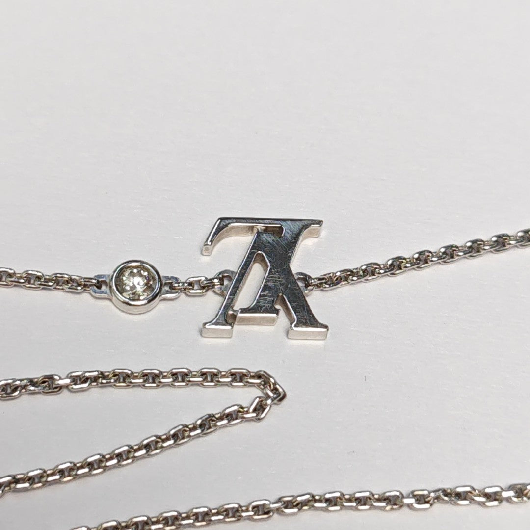 IDYLLE BLOSSOM 18k White Gold Silver Necklace