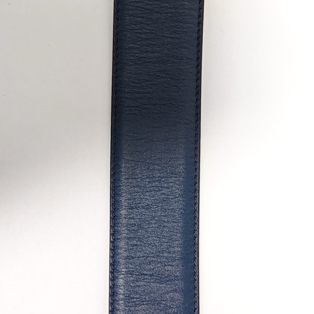 Leather Belt Blue