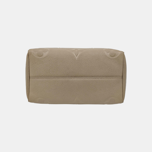 SPEEDY 25 Monogram Calfskin Beige