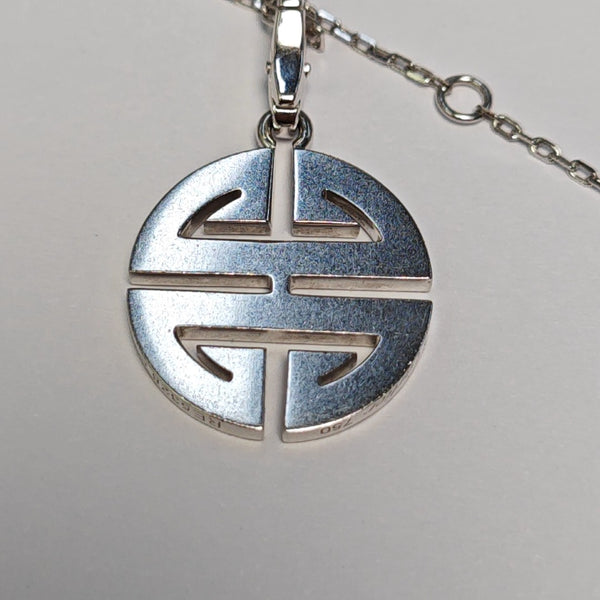 18k White Gold Silver Necklace