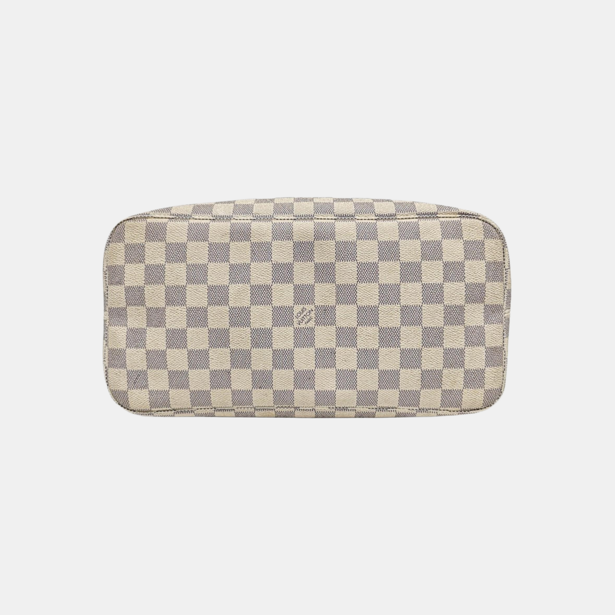 Authenticated pre-owned  NEVERFULL MM Damier Azur Coated Canvas White - Tote Bag at Looply
