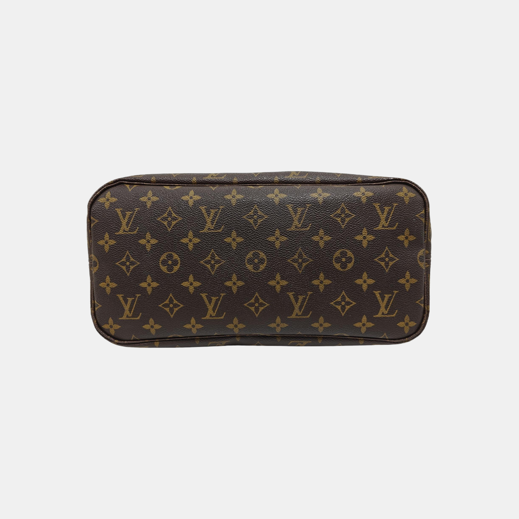 NEVERFULL MM Monogram Coated Canvas Brown