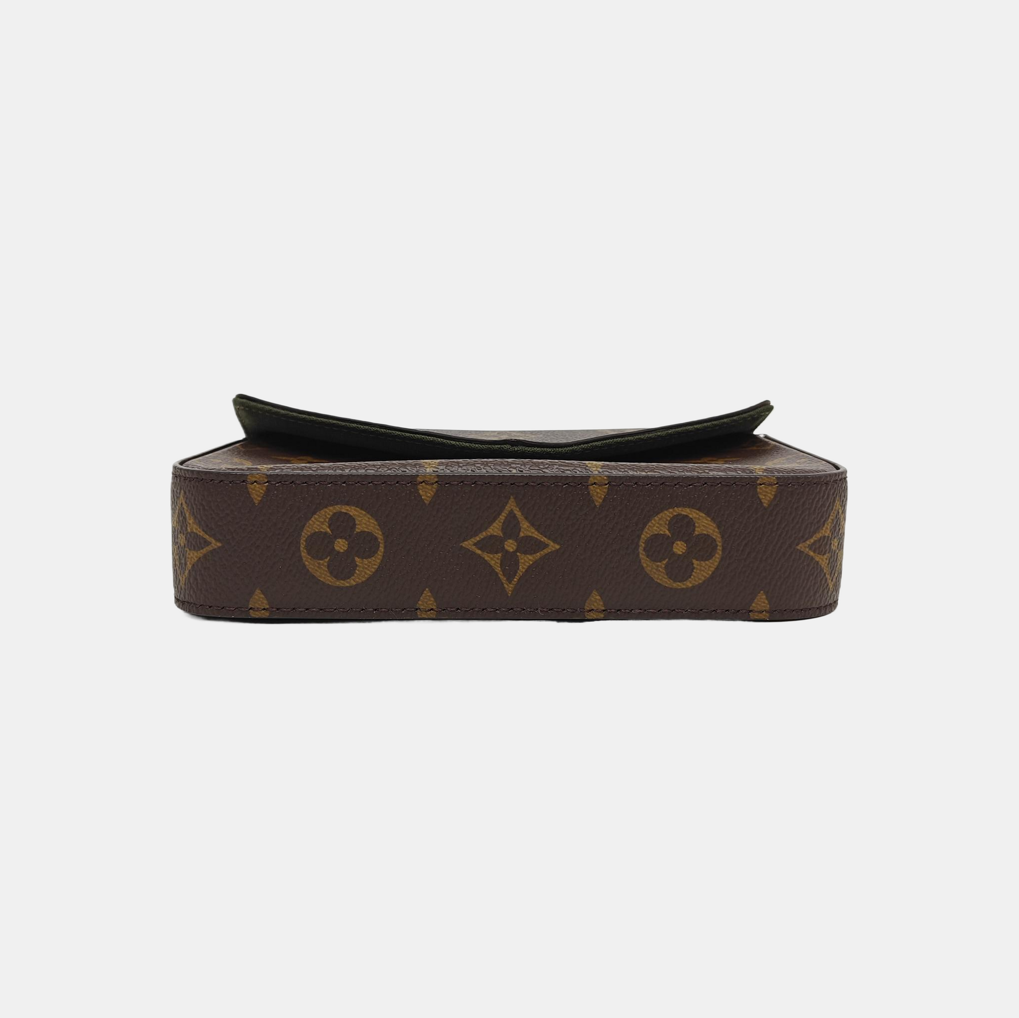 FÉLICIE Monogram Coated Canvas Brown