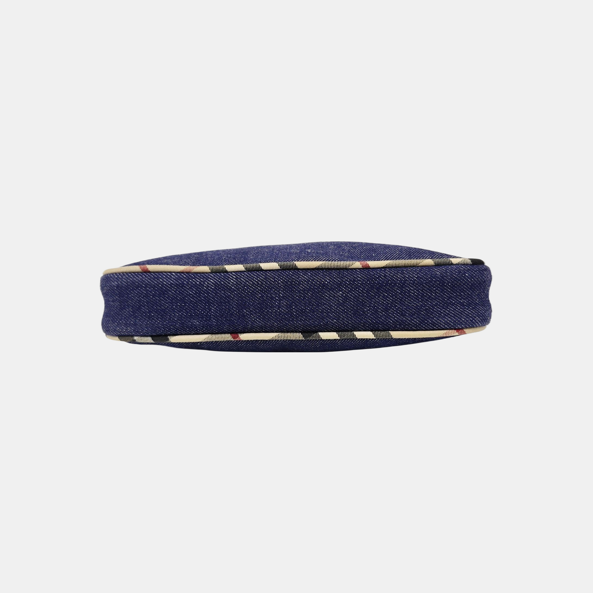 Fabric Top Handle Bag Blue