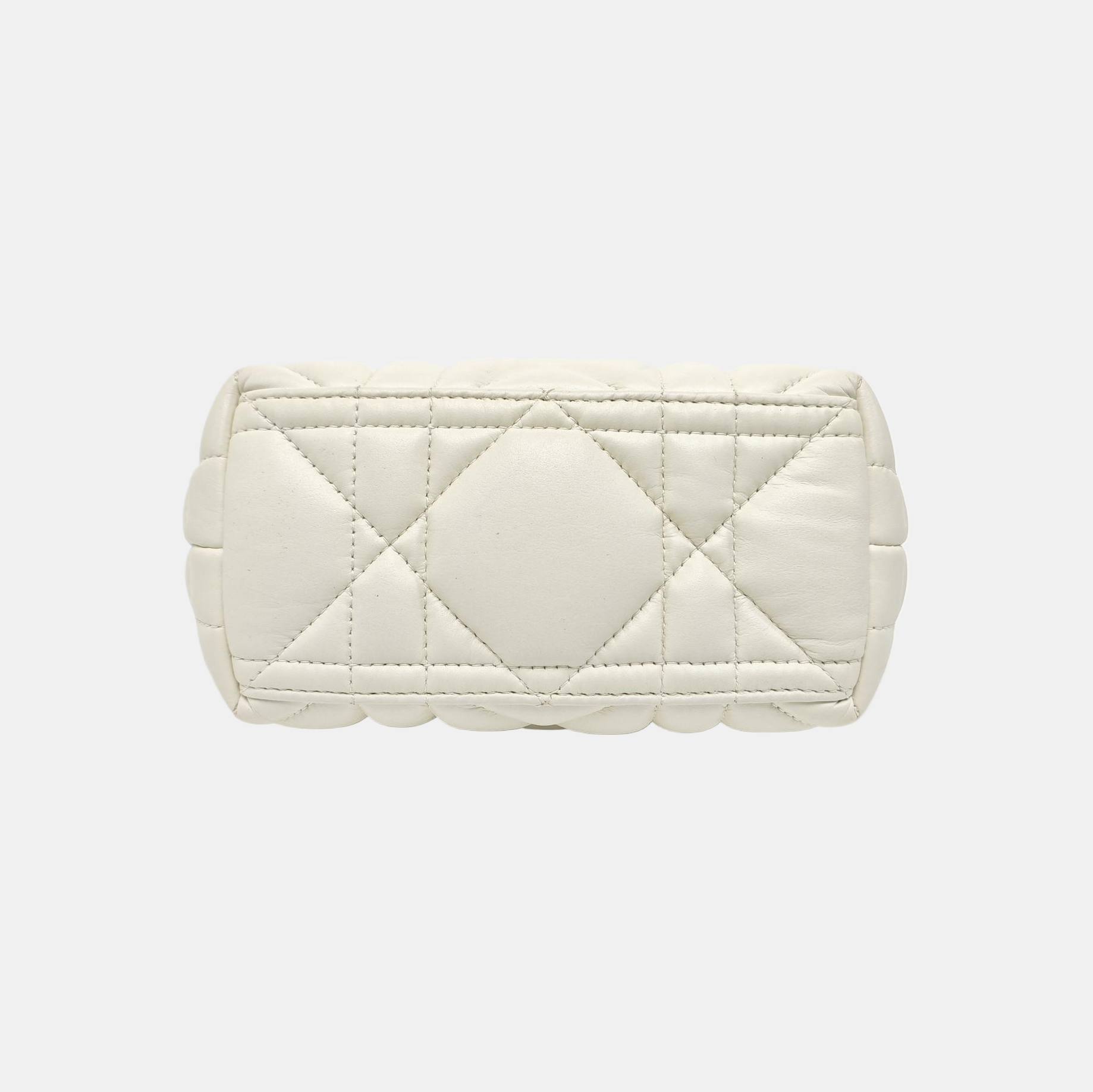 Diortravel Nomad Small Cannage Calfskin White