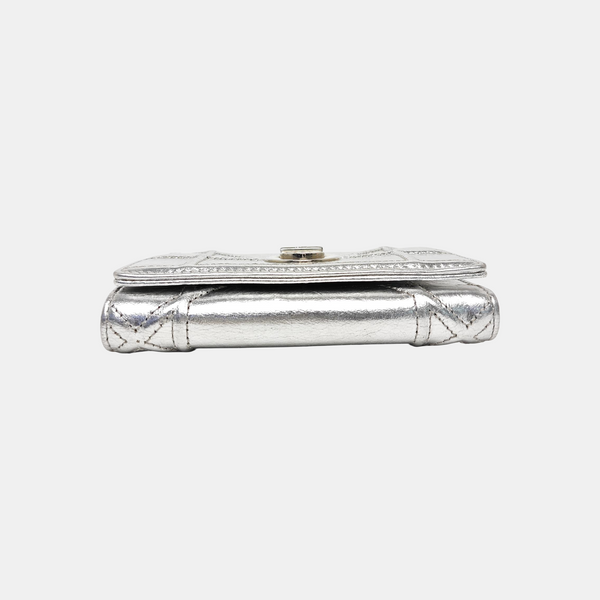 Diorama Calfskin Silver Wallet