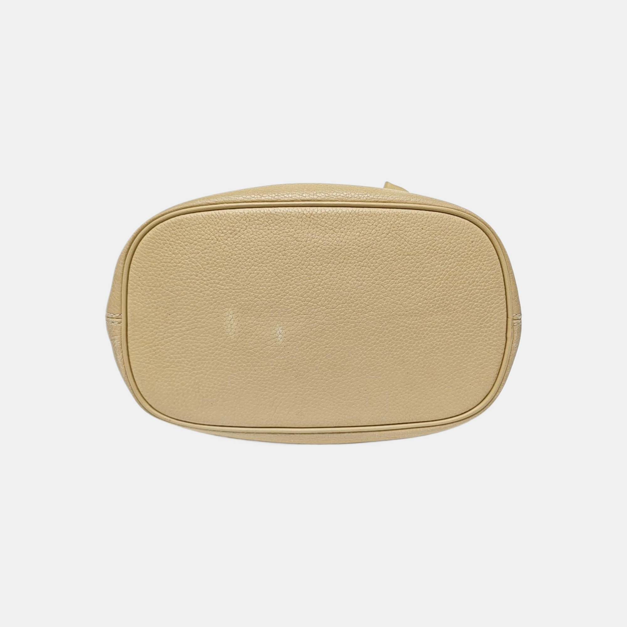 Calfskin Shoulder Bag Beige