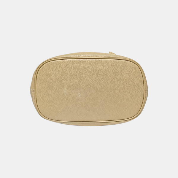 Calfskin Shoulder Bag Beige