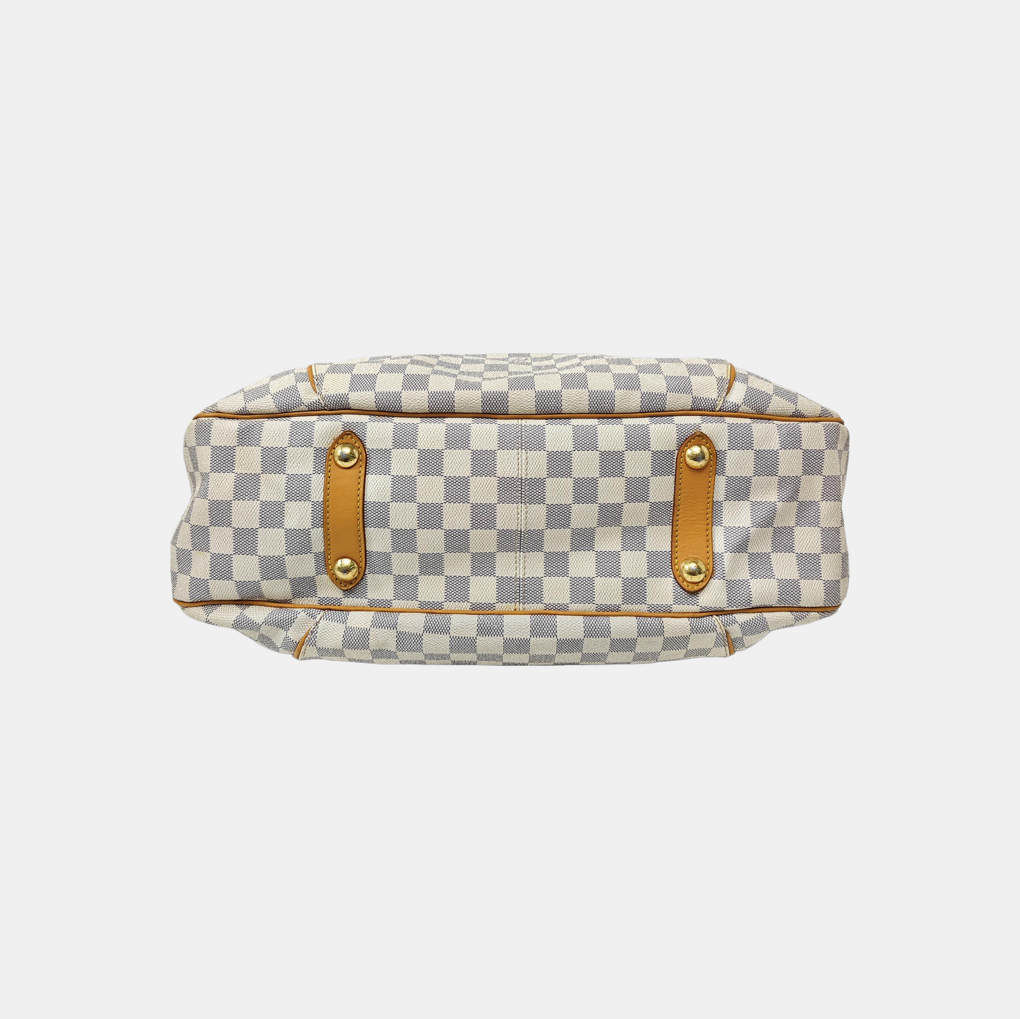 GALLIERA GM Damier Azur Coated Canvas White